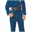 stroj dla doroslych na karnawal mundur policjanta zestaw koszula spodnie pasek czapka l
