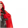 stroj dla doroslych peleryna satynowa z kapturem czerwona carnival toys