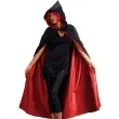 stroj dla doroslych peleryna z kapturem czarno czerwona carnival toys