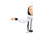 stroj dla dzieci astronauta z helmem bialy amscan rozm 128 140 cm