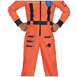 stroj dla dzieci astronauta z helmem pomaranczowy amscan rozm 116 128 cm