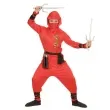 stroj dla dzieci czerwony ninja widmann rozm 11 13 lat
