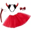 stroj dla dzieci diablica w spodniczce czerwony partytino rozm uniwersalny