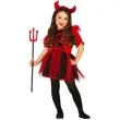 stroj dla dzieci diablica w sukience czerwono czarny guirca rozm 146 152 cm