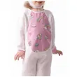 stroj dla dzieci jednorozec kombinezon z kapturem bialo rozowy godan rozm 92 104