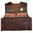 stroj dla dzieci kamizelka kowboja szeryfa brazowy 98 104 cm