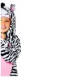 stroj dla dzieci kombinezon zebra amscan rozm 104 116 cm