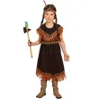 stroj dla dzieci na karnawal indianka dziki zachod zestaw sukienka i opaska rozm 122 134