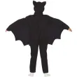 stroj dla dzieci nietoperz szkielet czarny guirca rozm 110 116 cm