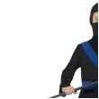 stroj dla dzieci ninja niebieski pas smiffys rozm 146 158 cm