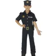 stroj dla dzieci policjant usa czarny guirca rozm 104 116 cm