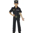 stroj dla dzieci policjant usa czarny guirca rozm 146 152 cm