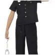 stroj dla dzieci policjant z odznaka czarny smiffys rozm 152 164 cm