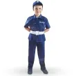 stroj dla dzieci polski policjant granatowy godan 110 120 cm
