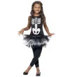 stroj dla dzieci szkieletorka tutu czarno bialy smiffys rozm 116 128 cm