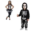 stroj dla dzieci szkieletorka tutu czarno bialy smiffys rozm 130 140 cm