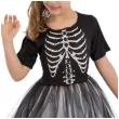 stroj dla dzieci szkieletorka z kapeluszem czarny carnival toys 6 7 lat