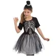 stroj dla dzieci szkieletorka z kapeluszem czarny carnival toys 8 9 lat