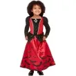 stroj dla dzieci wampirzyca czarno czerwony smiffys 3 4 lata
