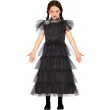 stroj dla dzieci wednesday addams czarny guirca 122 134 cm