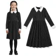 stroj dla dzieci wednesday addams gotycka uczennica sukienka godan rozm 120 130 cm