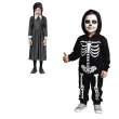 stroj dla dzieci wednesday addams gotycka uczennica sukienka godan rozm 120 130 cm