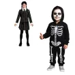 stroj dla dzieci wednesday addams gotycka uczennica zakiet godan rozm 120 130 cm