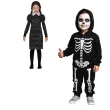 stroj dla dzieci wednesday addams sukienka czaszki czarny guirca 122 134 cm