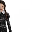 stroj dla dzieci wednesday addams sukienka czaszki czarny guirca 122 134 cm