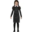 stroj dla dzieci wednesday addams sukienka czaszki czarny guirca 146 152 cm
