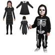 stroj dla dzieci wednesday addams sukienka czaszki guirca rozm 98 104 cm