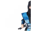 stroj dla dzieci wojownik ninja zestaw niebieski godan rozm 130 140
