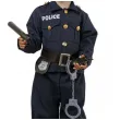 stroj dla dzieci zestaw policjanta zestaw mundur i akcesoria granatowy godan rozm 92 104