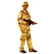 stroj dla dzieci zolnierz pustynny partytino 122 128 cm