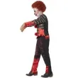 stroj dla dzieci zombie klaun czarno czerwony smiffys rozm 116 128 cm