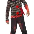 stroj dla dzieci zombie klaun czarno czerwony smiffys rozm 130 140