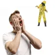 stroj dla dzieci zombie radioaktywny zolty smiffys rozm 146 158 cm