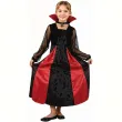stroj dla dziecka gotycka wampirzyca czarny czerwony godan rozm 130 140
