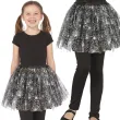 stroj dla dziecka na halloween andrzejki spodniczka tutu pajaki i pajeczyna 40x82 cm