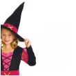 stroj dzieciecy na halloween andrzejki czarownica sukienka kapelusz pasek rozm 110 120