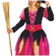 stroj dzieciecy na halloween andrzejki czarownica sukienka kapelusz pasek rozm 120 130
