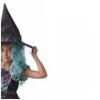 stroj dzieciecy na halloween andrzejki czarownica zestaw sukienka i kapelusz rozm 110 120