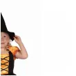 stroj dzieciecy na halloween andrzejki czarownica zestaw sukienka i kapelusz rozm 92 104