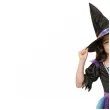 stroj dzieciecy na halloween andrzejki gwiezdna czarownica sukienka i kapelusz rozm 120 130