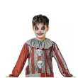 stroj dzieciecy na halloween karnawal szalony klaun kombinezon i kolnierz 130 140