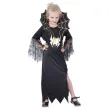 stroj dzieciecy na halloween sukienka z kolnierzem wampirzyca pajecza czarownica 120 130