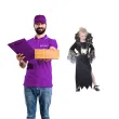 stroj dzieciecy na halloween sukienka z kolnierzem wampirzyca pajecza czarownica 130 140