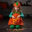 stroj dzieciecy na halloween swieto dyni kombinezon i czapka dynia rozm 92 104