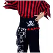 stroj dzieciecy na karnawal halloween zestaw pirat czarno czerwony cosplay 110 120