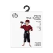 stroj dzieciecy na karnawal halloween zestaw pirat czarno czerwony cosplay 130 140